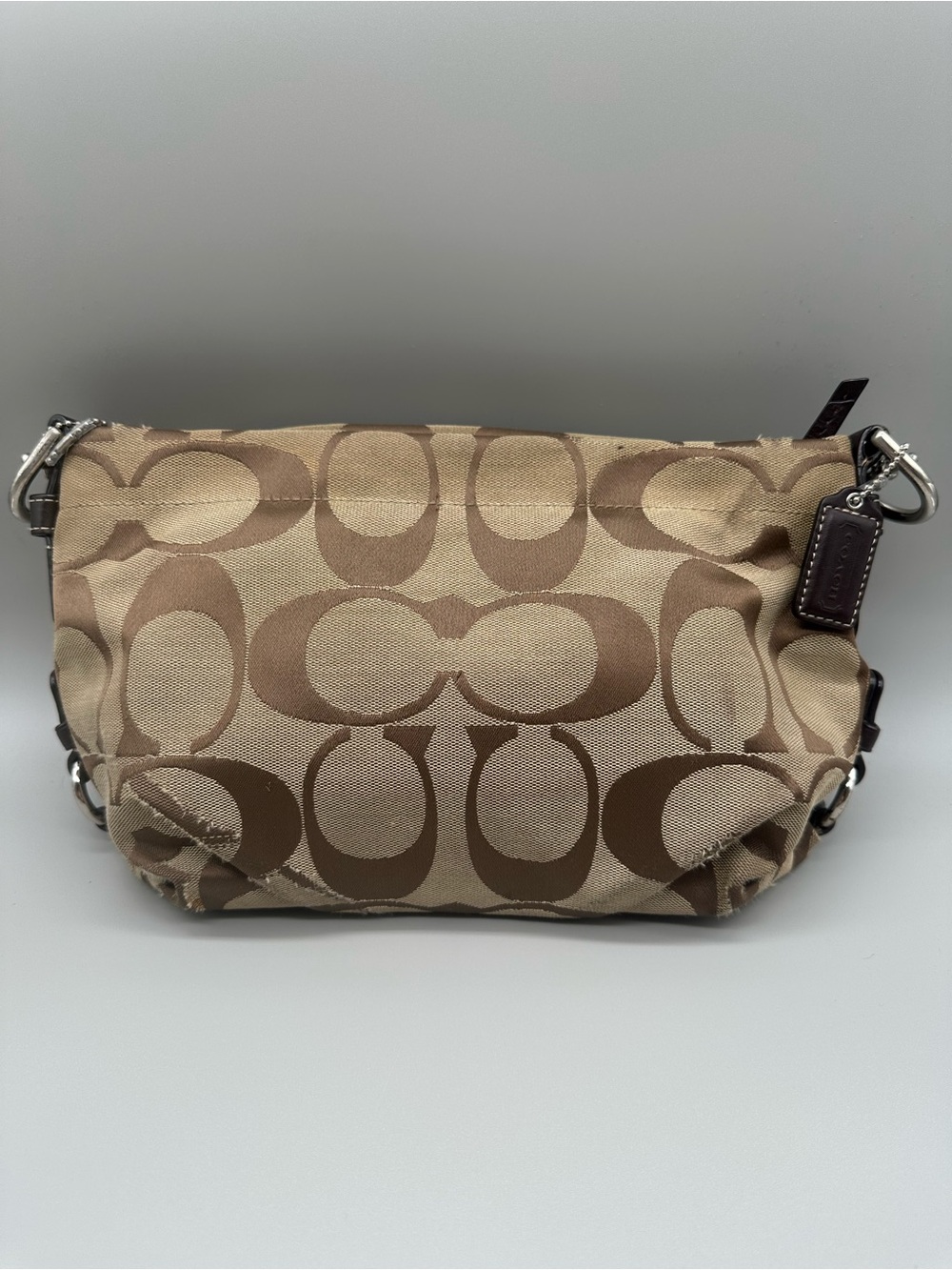 Coach Brown Signature Canvas w/Sunglass, Lanyard, & Wallet